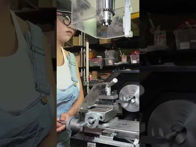 Thumbnail for Learning my New Lathe #Shorts
