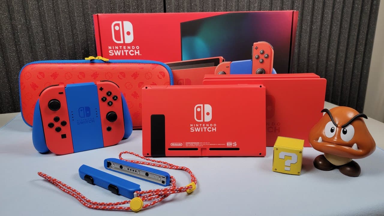 Thumbnail for Mario Red & Blue Edition Switch: Unboxing, Color Comparisons